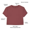 thumbnail image 4 of Member's Mark Women's Buttery Soft Cropped T-Shirt, 4 of 6