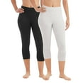thumbnail image 1 of Member's Mark Ladies 2 Pack French Terry Luxe Capri Legging, 1 of 16