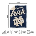 thumbnail image 5 of Logo Brands Notre Dame Fighting Irish Luxe Dreams Throw, 60" x 80", 5 of 6