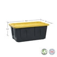 thumbnail image 4 of Member's Mark 40 Gallon Heavy-Duty Black and Yellow Storage Tote,  22.0" D x  38.2" W x 16.4" H, 1 pack or 2 pack, 4 of 8