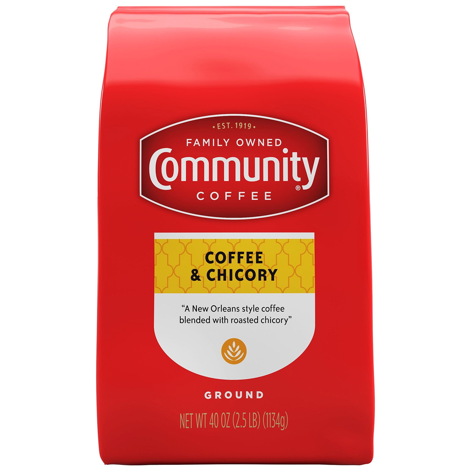Community Coffee Ground Coffee & Chicory, 40 oz.
