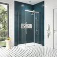 thumbnail image 2 of OVE Decors Bel Soft Close 48" W x 32" D x 78-3/4" H  Corner Shower with Sliding Door, Side Panel & Base, 2 of 9