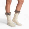 thumbnail image 3 of Hunter Women's 2-Pack Cable Knit Slipper Sock, 3 of 6