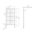 thumbnail image 3 of Vita Cedar 39" x 77" Modern Trellis, 3 of 5
