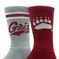 thumbnail image 1 of Montana Grizzlies Adult 2-Pack Crew Socks, 1 of 3