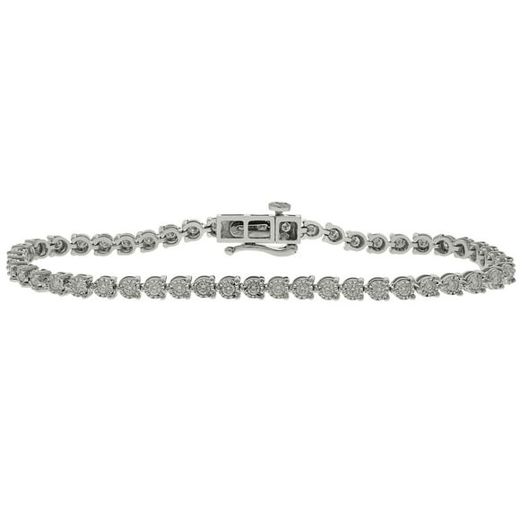 Round Cut Diamond Tennis Bracelet in 14K Gold