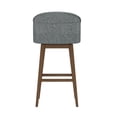 thumbnail image 9 of HH2 Home Upholstered Barrel Back Wood Adjustable Height Swivel Bar Stool, 9 of 19