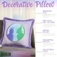 thumbnail image 4 of Wicked Faux Fur Decorative Pillow, 22"x22", 4 of 7