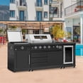 thumbnail image 2 of THOR Kitchen 3-Piece Black Outdoor Kitchen Suite w/ Cover, 2 of 12