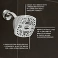 thumbnail image 2 of Oxygenics Square 6-Setting Fixed Shower Head (Assorted Colors), 2 of 13