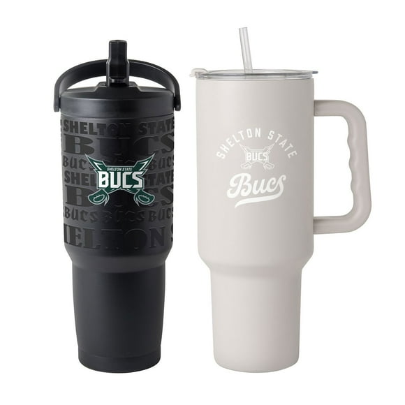 Logo Brands Shelton State Buccaneers Stainless Steel Tumbler Set
