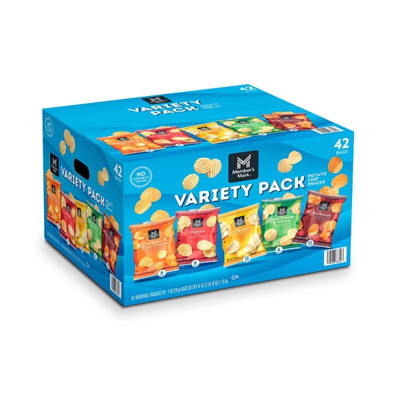 Member's Mark Variety Pack Potato Chips, 1 oz., 42 pk.