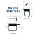 thumbnail image 13 of Backyard Discovery Heritage Steel Grill with Wood Fire and Charcoal, 13 of 13