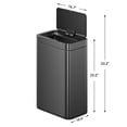 thumbnail image 9 of EKO Matte Stainless Steel Motion Sensor Kitchen Trash Can 13.2 Gallon, 9 of 9