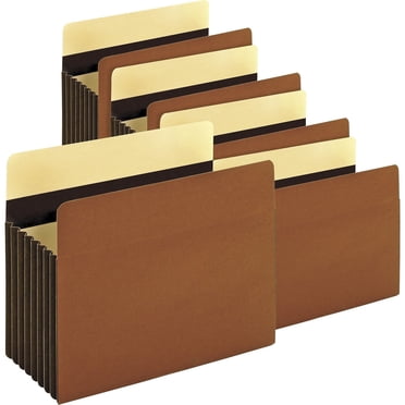 Letter Recycled Expanding File, 8.5" x 11", 7" Expansion, Tyvek/Redrope, 10% Recycled, 5/Box