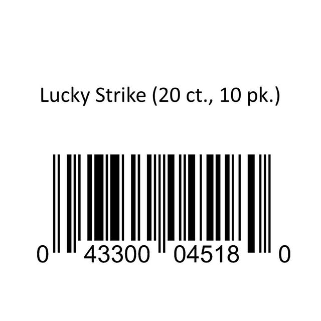 Lucky Strike Regular Cigarettes 20 ct., 10 pk.