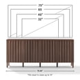 thumbnail image 6 of Marlowe Walnut Sideboard Accent Cabinet, 6 of 16