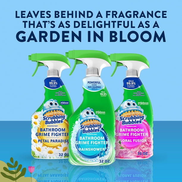Scrubbing Bubbles Flowers & Showers, Bathroom Grime Fighter Spray