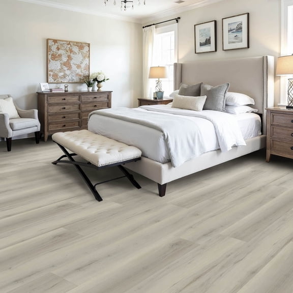 Select Surfaces Lancaster Waterproof 20 mil Luxury Vinyl Plank 5 mm Thick 7.09 in. W x 47.24 in. L (18.60 sq. ft. / carton)