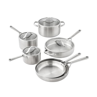 Member's Mark 10-Piece Modern Tri-ply Cookware Set