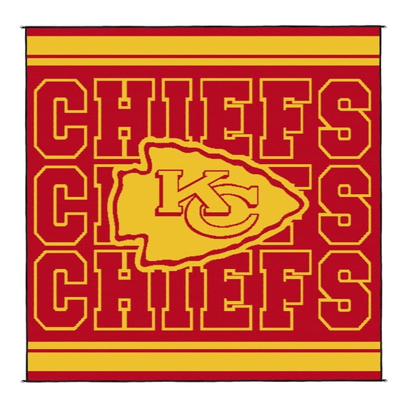 Logo Brands Kansas City Chiefs 106"x106" Rally Mat