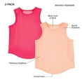 thumbnail image 8 of Member's Mark Girls 2-Pack Active Tank, 8 of 12