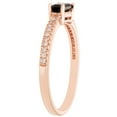 thumbnail image 3 of Baguette Cut Gemstone and 0.10 CT. T.W. Diamond Ring in 14K Gold, 3 of 4