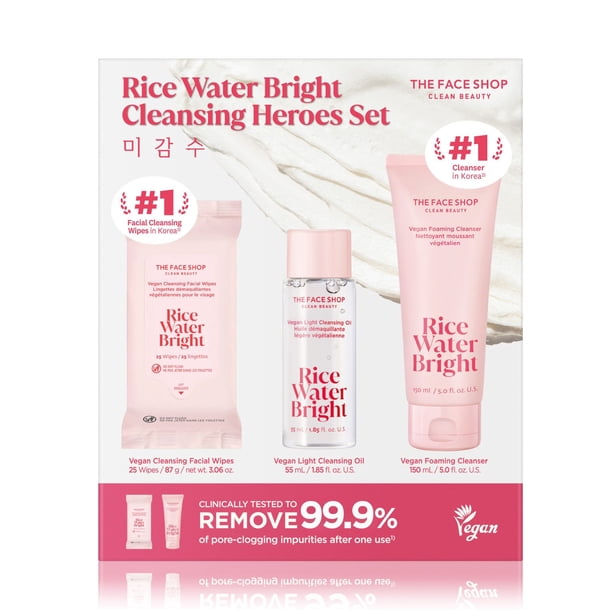 The Face Shop Rice Water Bright Cleansing Heroes Set - Samsclub.com