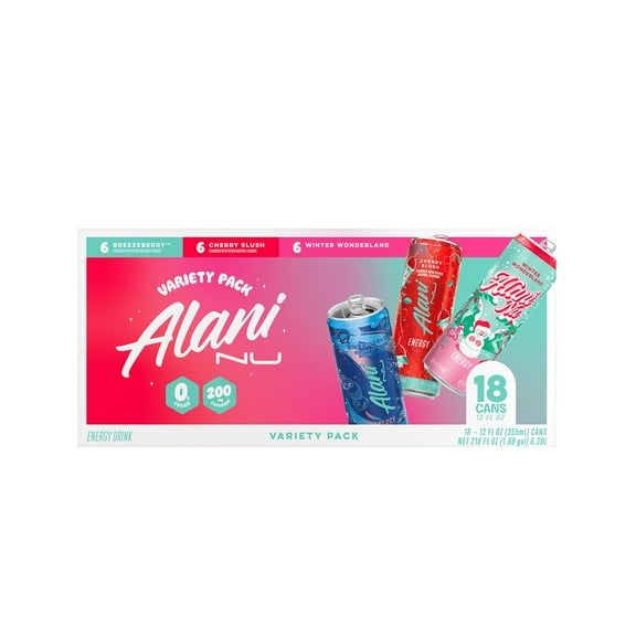 Alani Nu Energy Winter Variety Pack, 12 fl. oz., 18 pk.