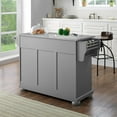 thumbnail image 4 of Crosley Furniture Alexandria Granite Top Full Size Kitchen Island/Cart, Gray, 4 of 16