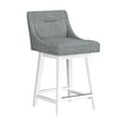 thumbnail image 11 of HH2 Home Upholstered Tapered Back Wood Adjustable Height Swivel Bar Stool, 11 of 19
