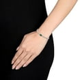 thumbnail image 5 of Lab Created Gemstone & White Sapphire Tennis Bracelet in Sterling Silver, 5 of 7