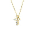 thumbnail image 3 of 0.08 CT. T.W. Diamond Cross Pendant in 14K Gold, 3 of 9