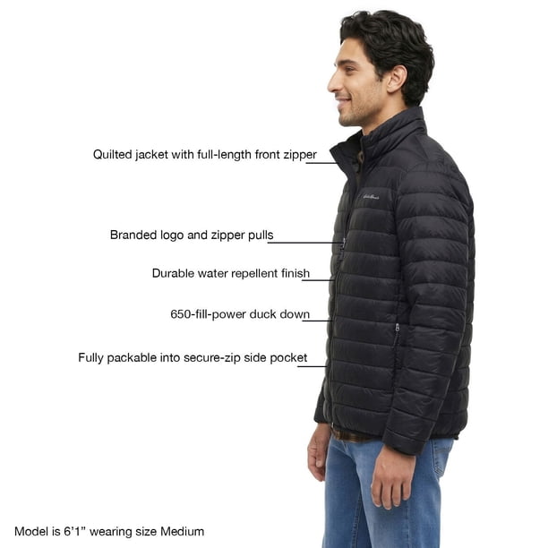 Eddie Bauer Men's Down Packable Jacket - Samsclub.com