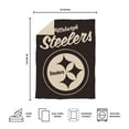 thumbnail image 5 of Logo Brands Pittsburgh Steelers Luxe Dreams Throw, 60" x 80", 5 of 6