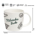 thumbnail image 4 of Logo Brands Milwaukee Bucks 18oz Playmaker Mug Bundle, 4 of 5