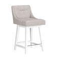 thumbnail image 11 of HH2 Home Upholstered Tapered Back Wood Adjustable Height Swivel Bar Stool, 11 of 19