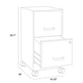 thumbnail image 2 of Hirsh 18" Deep 2-Drawer Mobile Letter Width Vertical File Cabinet, Choose Color, 2 of 10