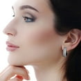 thumbnail image 5 of 2.00 C.T. TW Round Cut Diamond Hoop Earrings in 14K Gold, 5 of 6