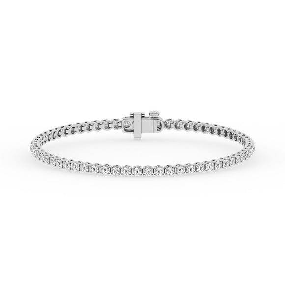 Lab Created Tennis Bracelet in 14K Gold