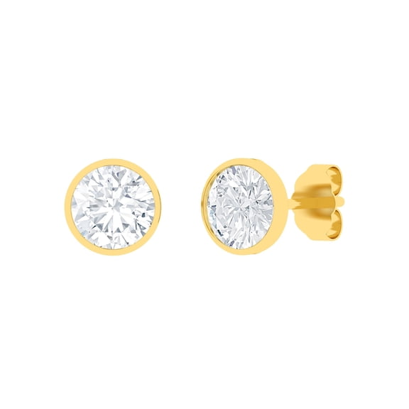 Lab Created Diamond Earrings in 14K Gold