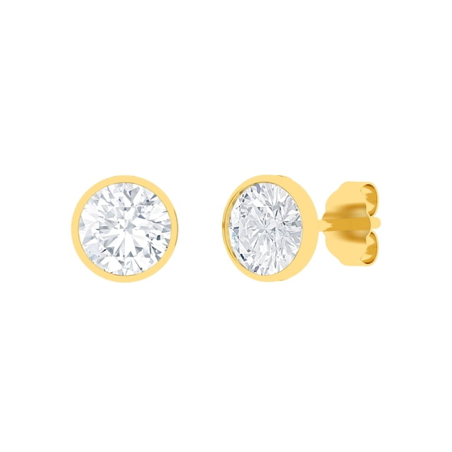 Lab Created Diamond Earrings in 14K Gold