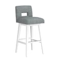 thumbnail image 2 of HH2 Home Upholstered Key Back Wood Adjustable Height Swivel Bar Stool, 2 of 19