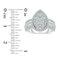 thumbnail image 4 of 0.95 CT. T.W. Pear Shaped Halo Cluster Diamond Ring in 14K Gold, 4 of 4