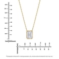 thumbnail image 3 of Lab Created Diamond Pendant in 14K Gold, 3 of 6