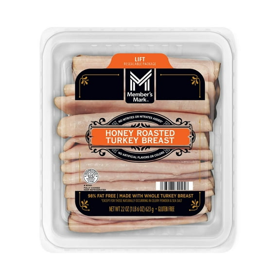 Member's Mark Honey Roasted Turkey Breast, Sliced, 1 lb. 6 oz.