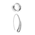 thumbnail image 3 of High Polish & Diamond Cut Earring Set in Sterling Silver, 3 of 9