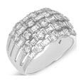 thumbnail image 2 of 2.40 C.T.TW Round and Baguette Cut Diamond Band Ring in 14K Gold, 2 of 5