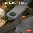 thumbnail image 9 of Keter Seabrook Modern Adirondack Chair with Integrated Cupholder, 9 of 14