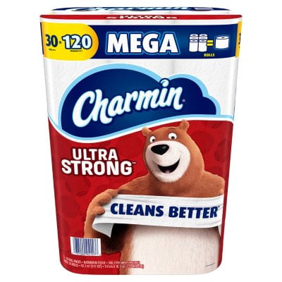 CHARMIN ULTRA STRONG 30 ROLLS 308 SHEETS